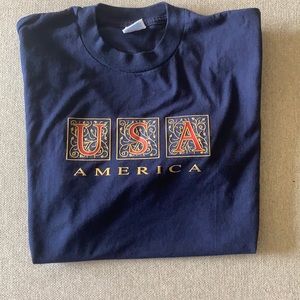 90s Vintage 50/50 blend USA Tee